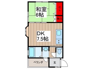 ハイライフ竹ノ塚の物件間取画像